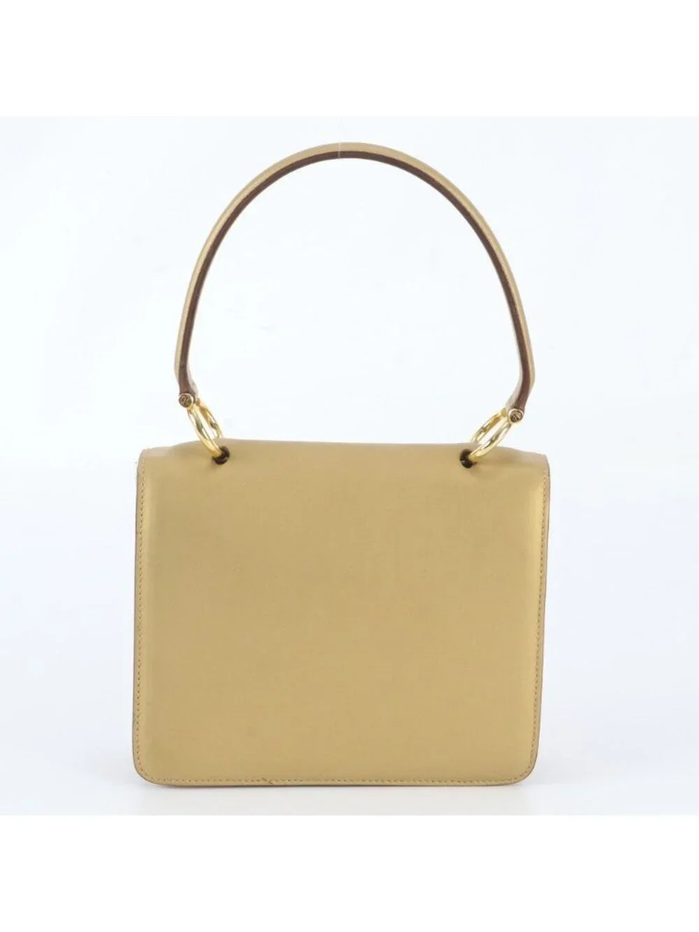 Celine Vintage Leather Handbag Gold